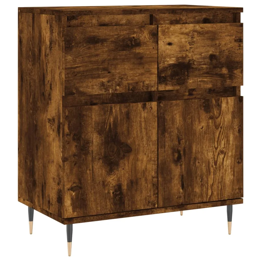 Buffet Chêne fumé 60x35x70 cm Bois d'ingénierie - 2