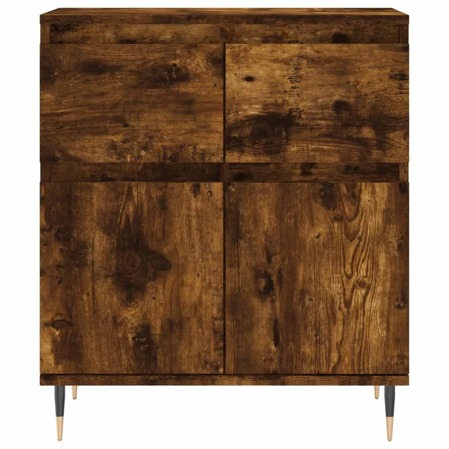 Buffet Chêne fumé 60x35x70 cm Bois d'ingénierie - 5