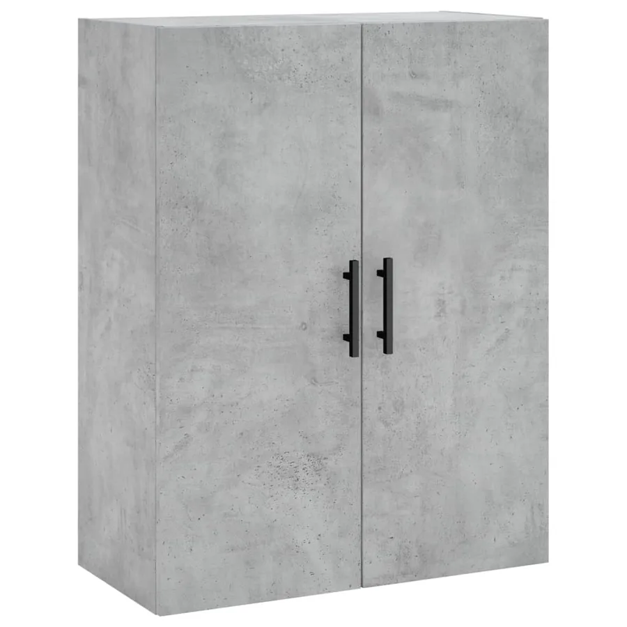 Buffet haut Gris béton 69,5x34x180 cm Bois d'ingénierie - 5