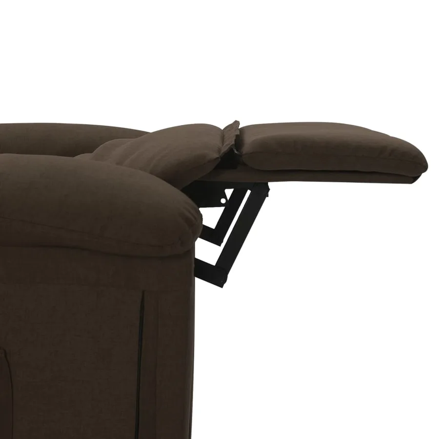 Fauteuil de massage Marron foncé Tissu - 8