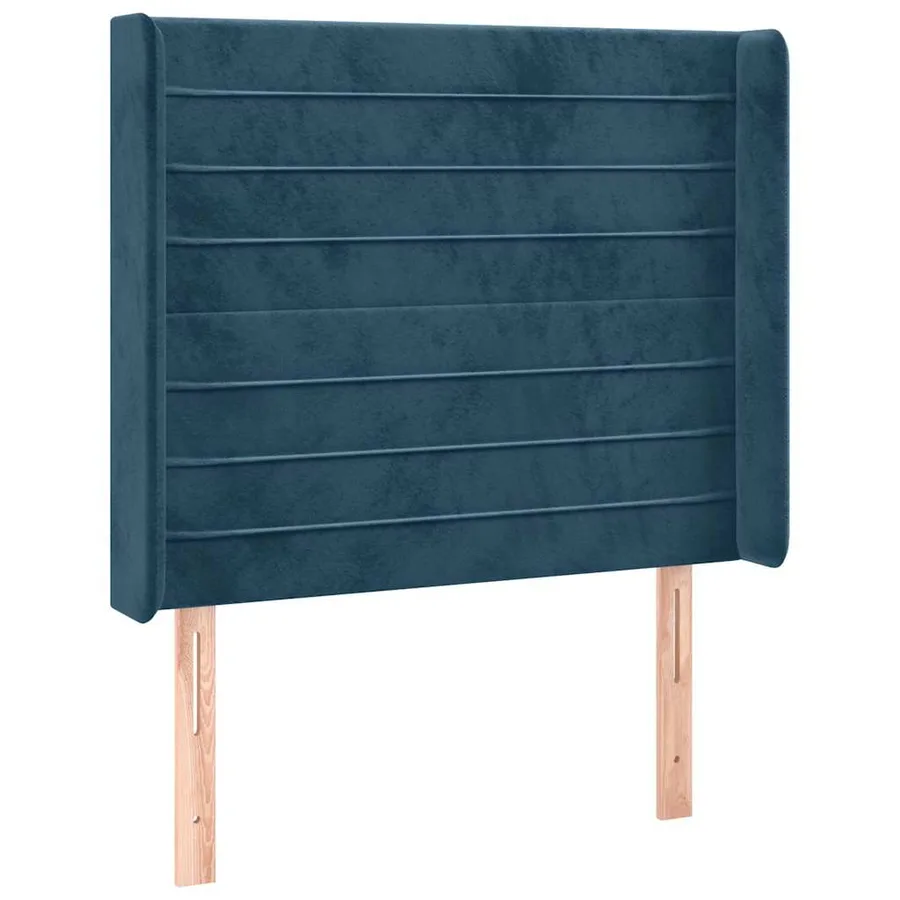 Tête de lit à LED Bleu foncé 83x16x118/128 cm Velours - 3