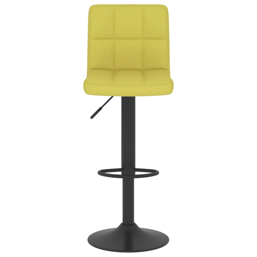 Tabourets de bar lot de 2 vert tissu - 4