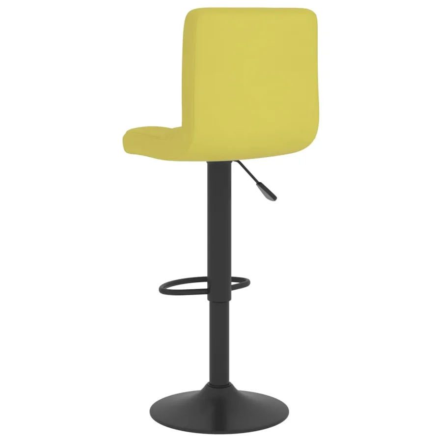 Tabourets de bar lot de 2 vert tissu - 6
