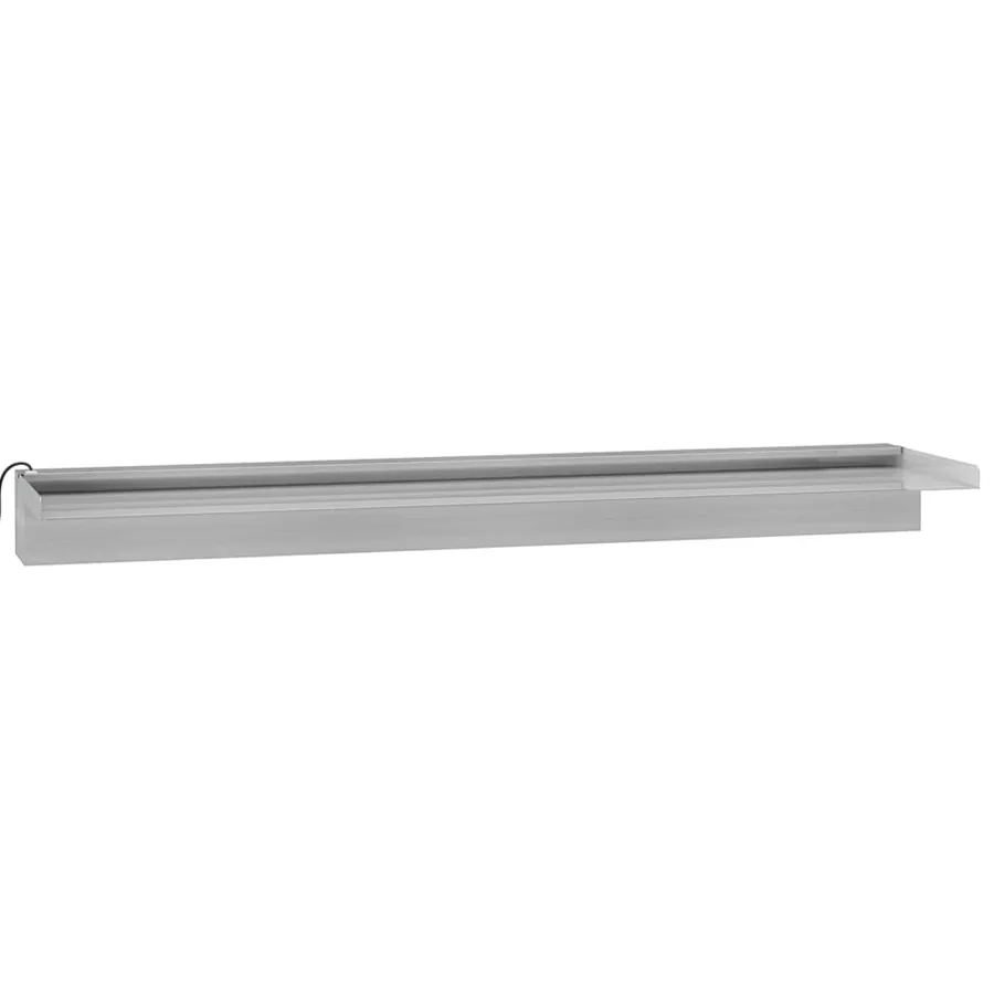 Déversoir pour cascade avec LED RVB Inox 90 cm - 6