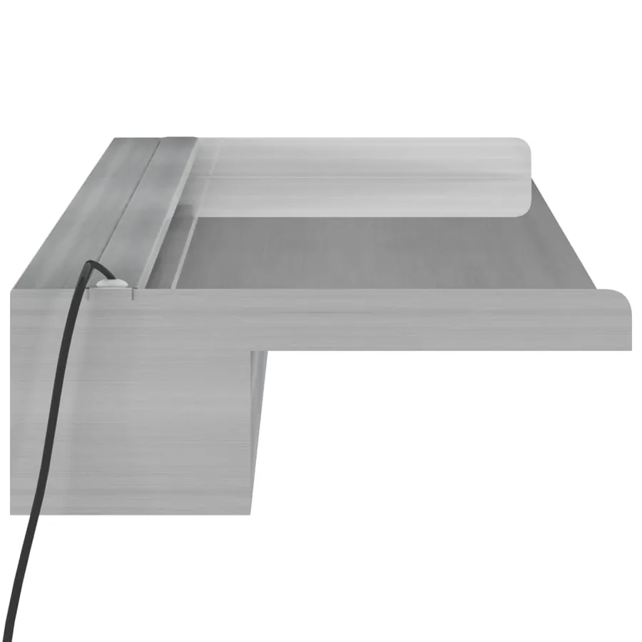 Déversoir pour cascade avec LED RVB Inox 90 cm - 9