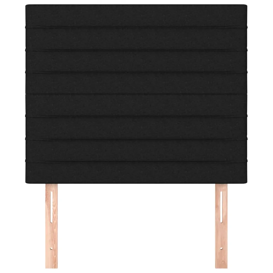 Tête de lit Noir 100x5x118/128 cm Tissu - 3