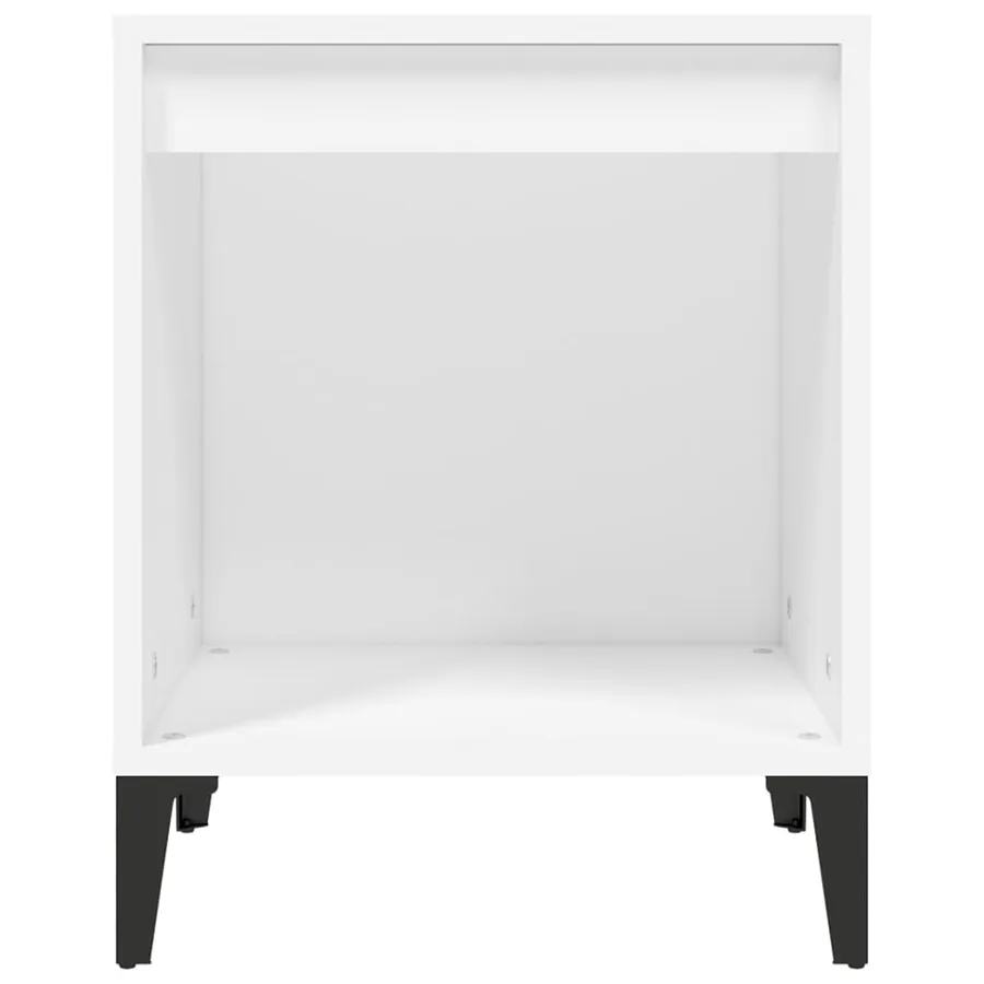 Tables de chevet 2 pcs Blanc 40x35x50 cm - 6