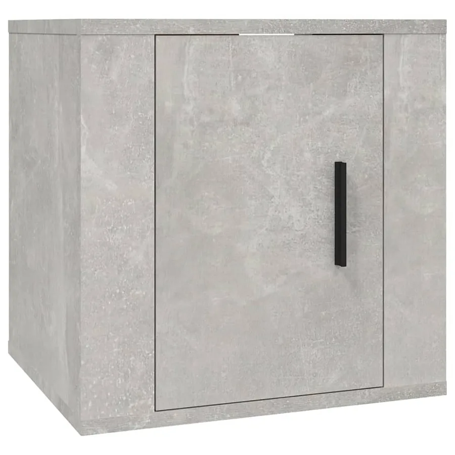 Ensemble de meubles TV 2 pcs gris béton bois d'ingénierie - 6