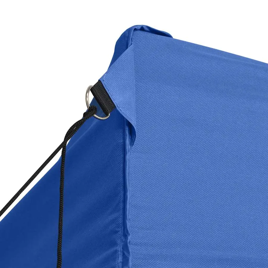 Tente de réception pliable avec 4 parois 3x4 m Acier Bleu - 6