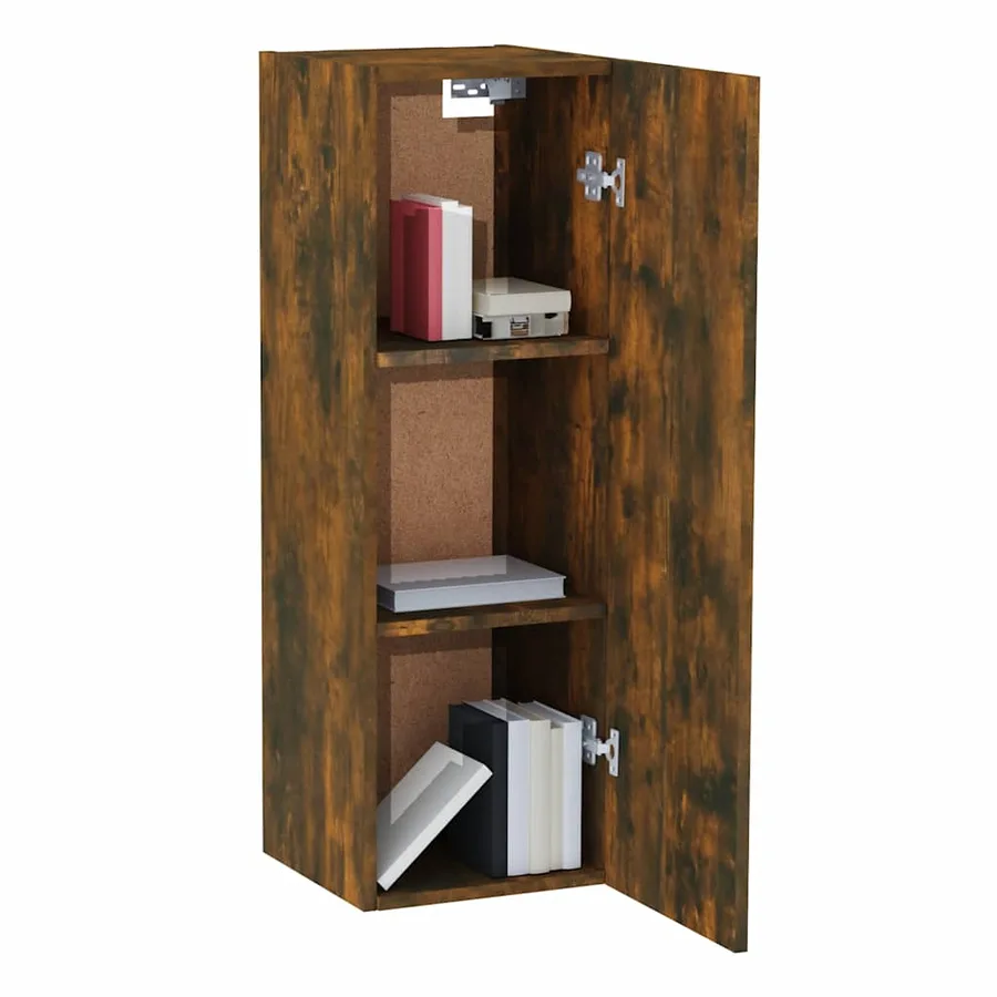 Meubles TV 2 pcs Chêne fumé 30,5x30x90 cm Bois d'ingénierie - 5