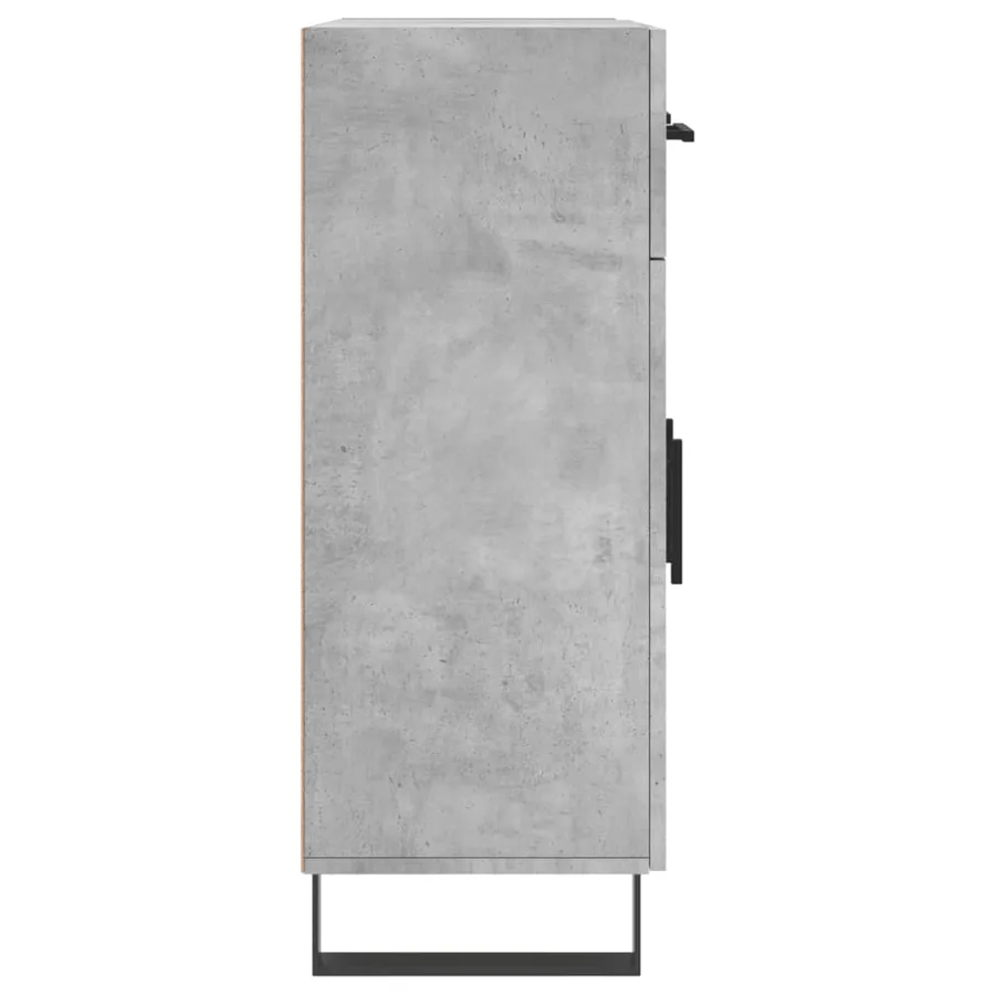 Buffet gris béton 69,5x34x90 cm bois d'ingénierie - 7