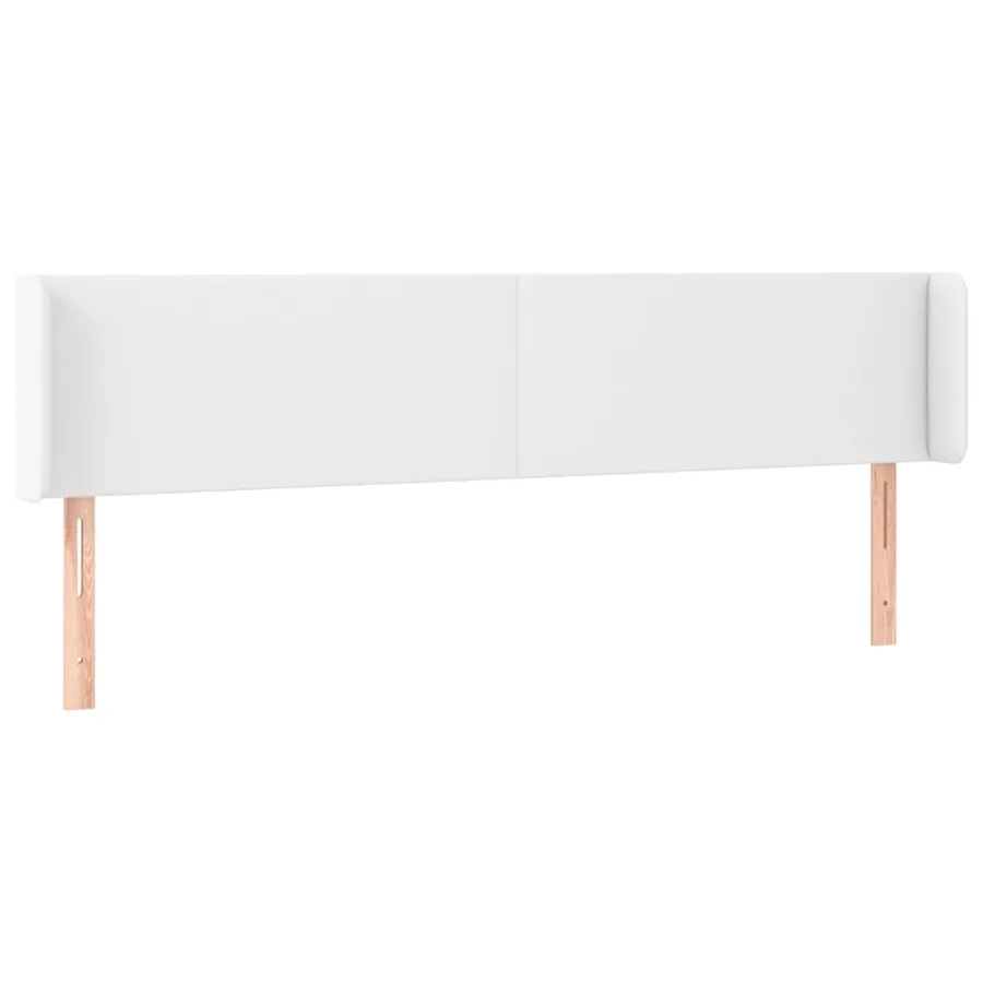 Tête de lit à LED Blanc 183x16x78/88 cm Similicuir - 3