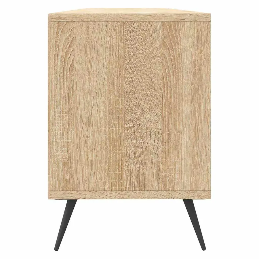 Meuble TV chêne sonoma 150x30x44,5 cm bois d'ingénierie - 7
