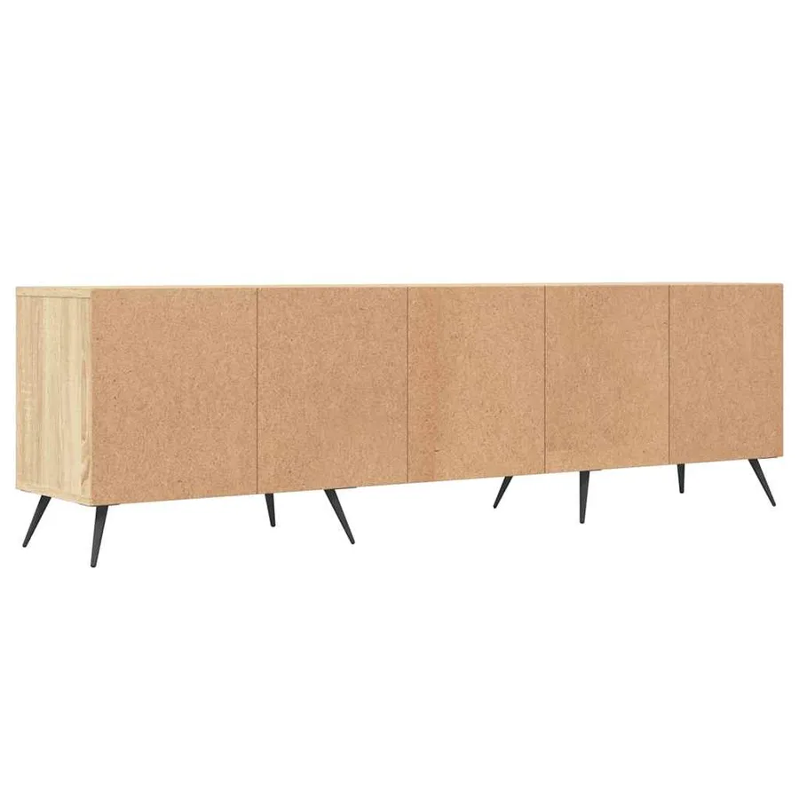 Meuble TV chêne sonoma 150x30x44,5 cm bois d'ingénierie - 8