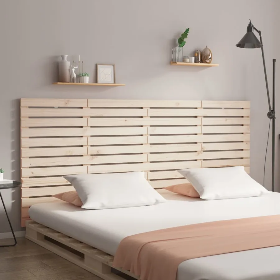 Tête de lit murale 206x3x91,5 cm Bois massif de pin