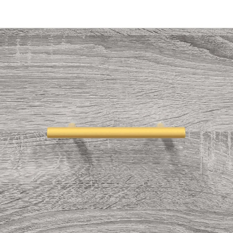 Buffet sonoma gris 69,5x34x90 cm bois d'ingénierie - 9