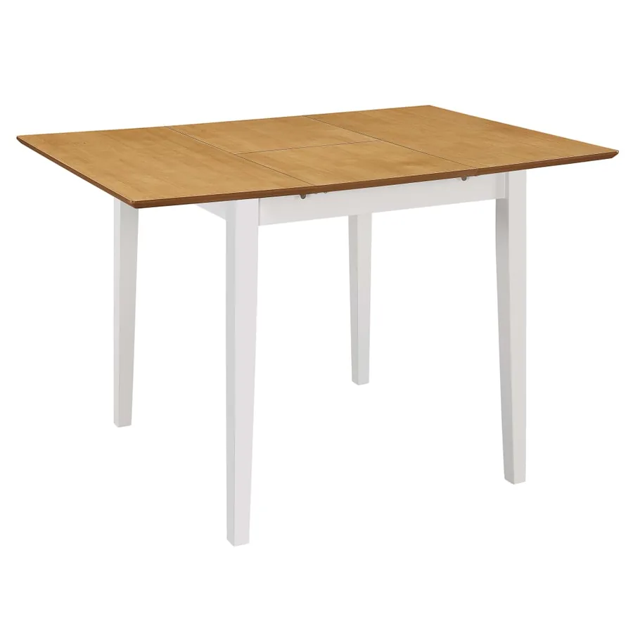 Mobilier de salle à manger 5 pcs MDF Blanc - 2