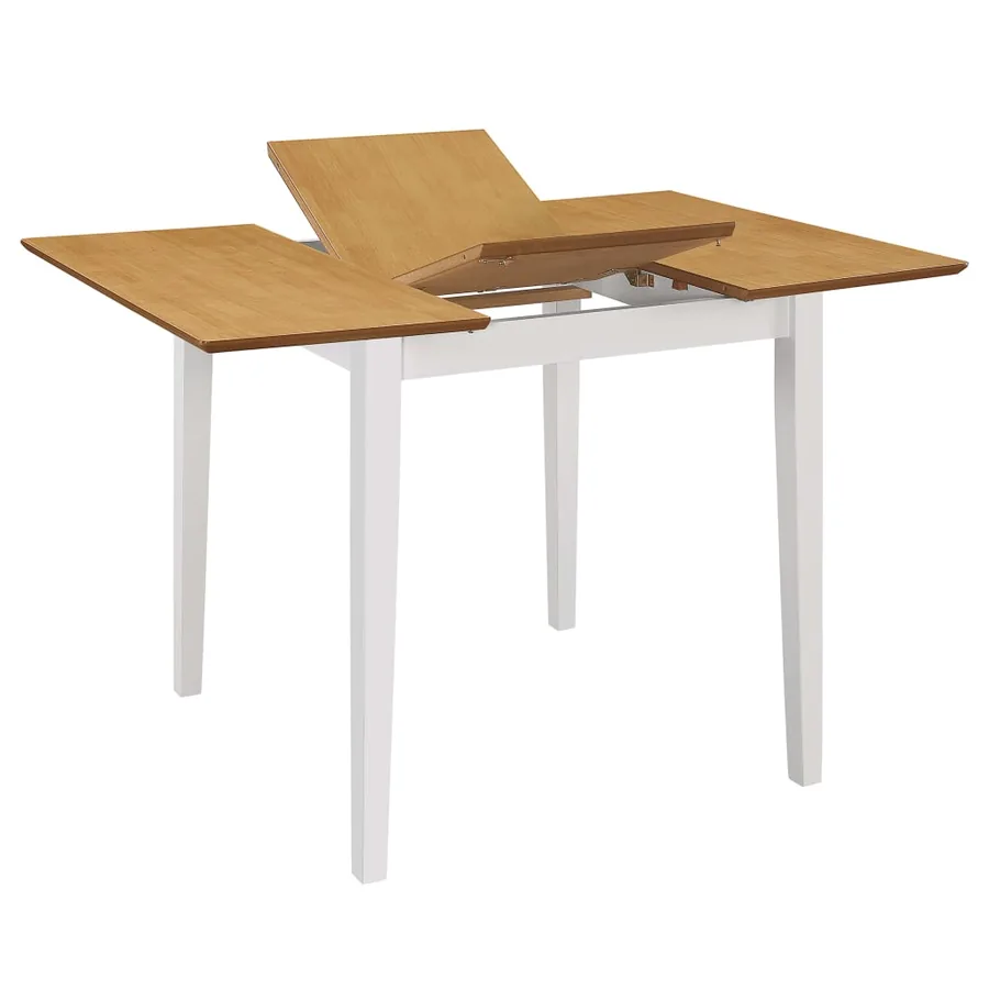 Mobilier de salle à manger 5 pcs MDF Blanc - 3