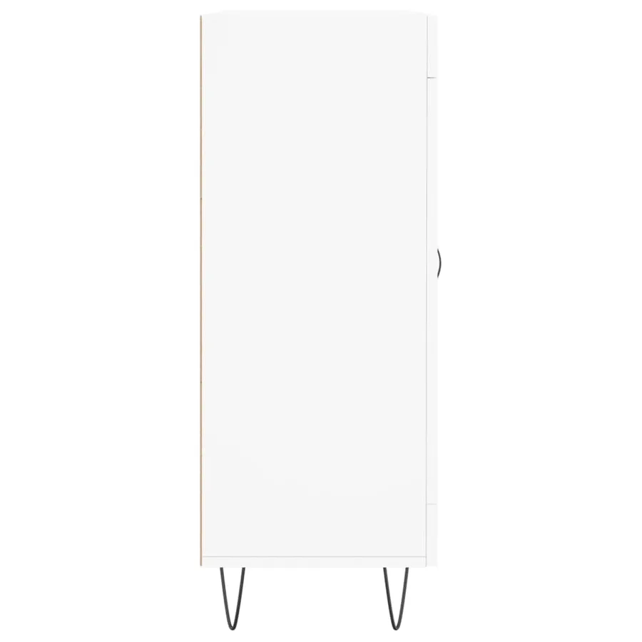 Buffet blanc 69,5x34x90 cm bois d'ingénierie - 7