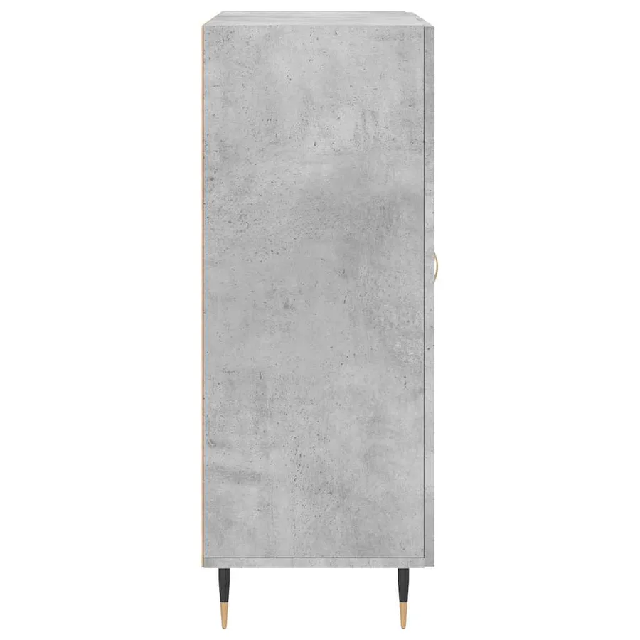 Buffet gris béton 69,5x34x90 cm bois d'ingénierie - 7