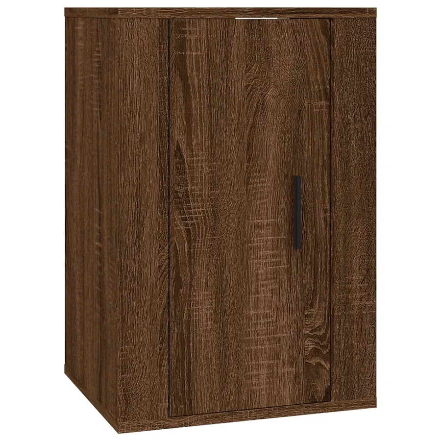 Meuble TV mural Chêne marron 40x34,5x60 cm - 2