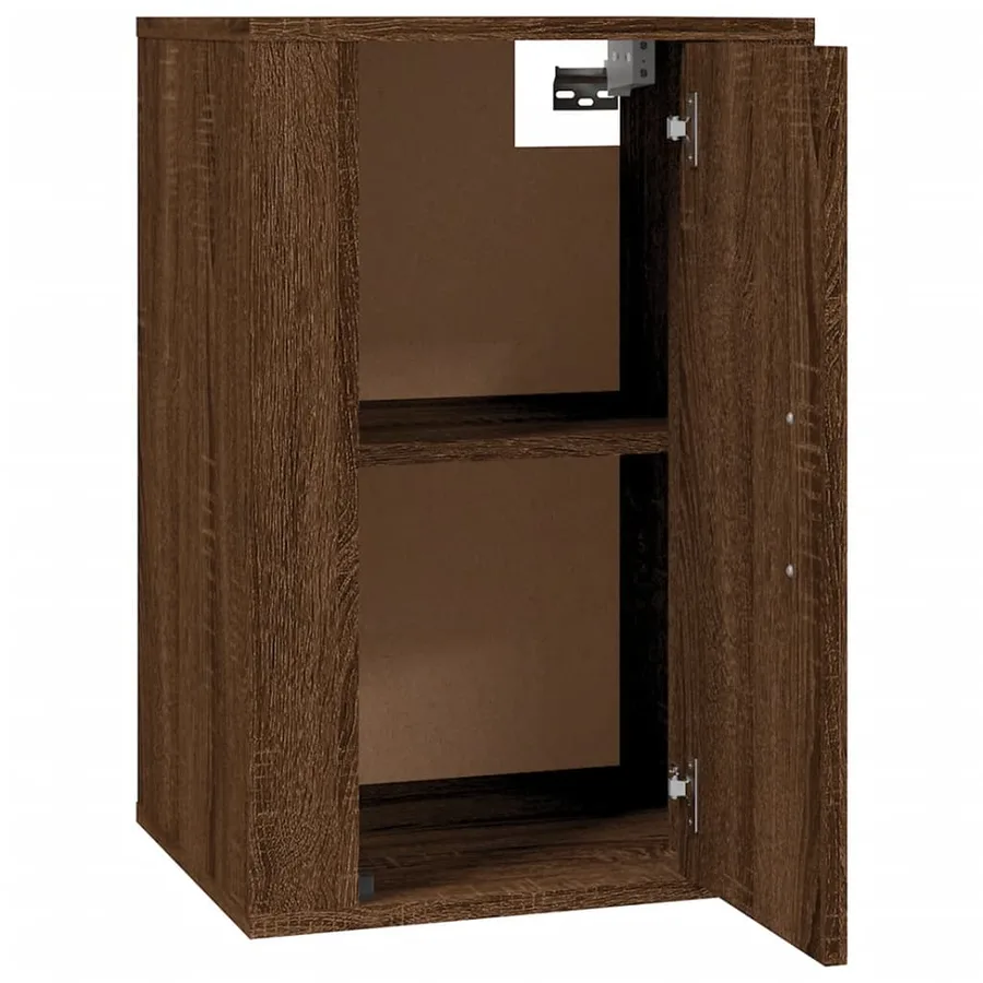 Meuble TV mural Chêne marron 40x34,5x60 cm - 5