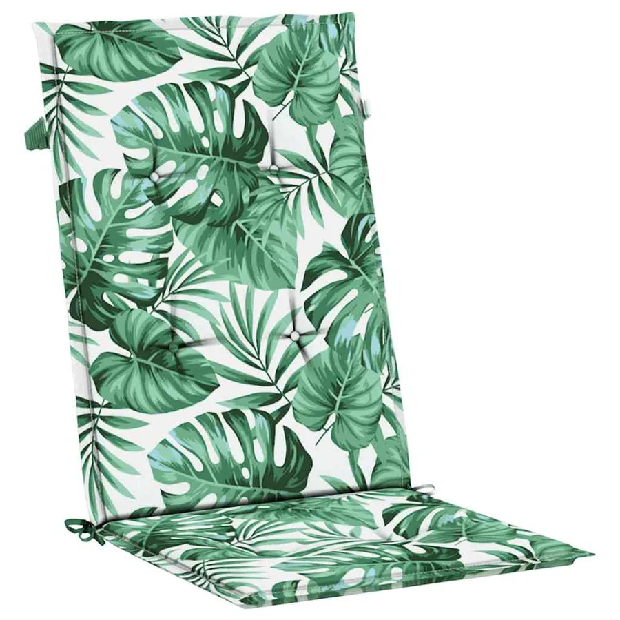 Coussins de chaise à dossier haut lot de 2 modèle de feuille - 5