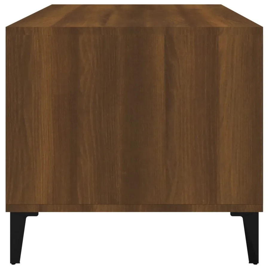 Table basse Chêne marron 90x49x45 cm Bois d'ingénierie - 7