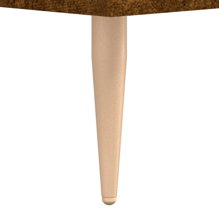 Buffet Chêne fumé 34,5x34x90 cm Bois d'ingénierie - 11