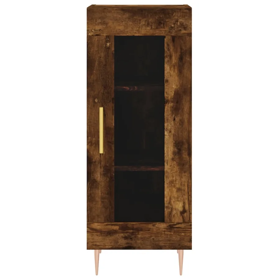 Buffet Chêne fumé 34,5x34x90 cm Bois d'ingénierie - 5