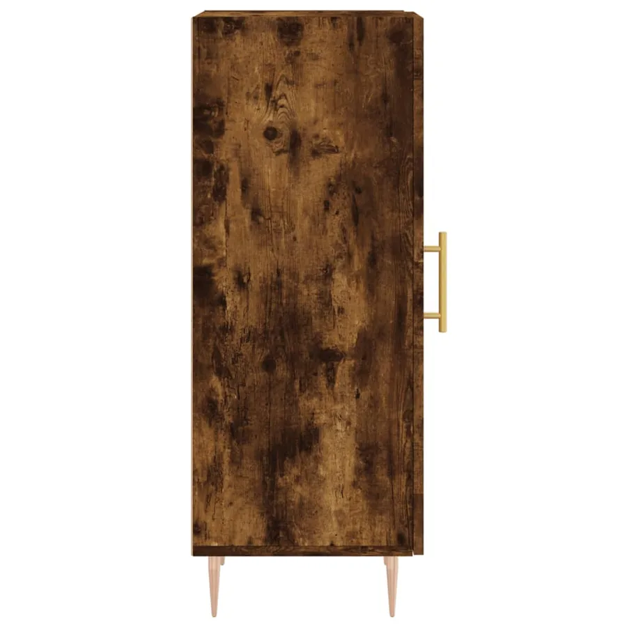 Buffet Chêne fumé 34,5x34x90 cm Bois d'ingénierie - 7