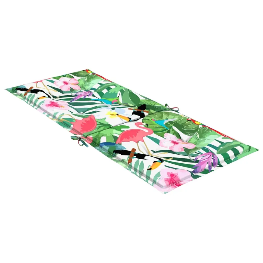 Coussins de chaise de jardin dossier haut lot de 2 multicolore - 6