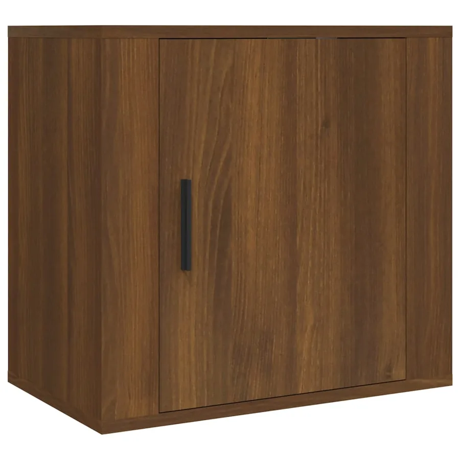 Table de chevet murale Chêne marron 50x30x47 cm - 2