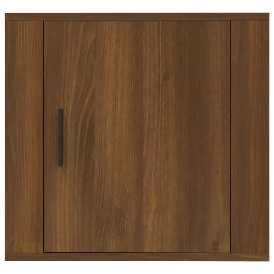 Table de chevet murale Chêne marron 50x30x47 cm - 5