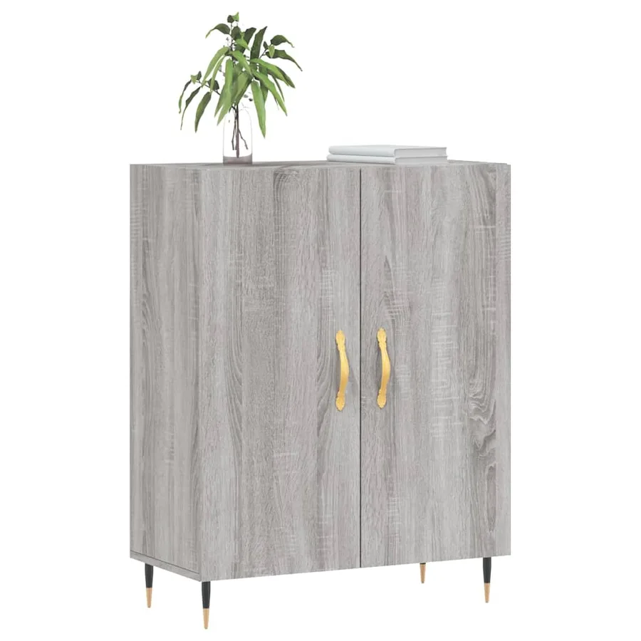 Buffet sonoma gris 69,5x34x90 cm bois d'ingénierie - 3