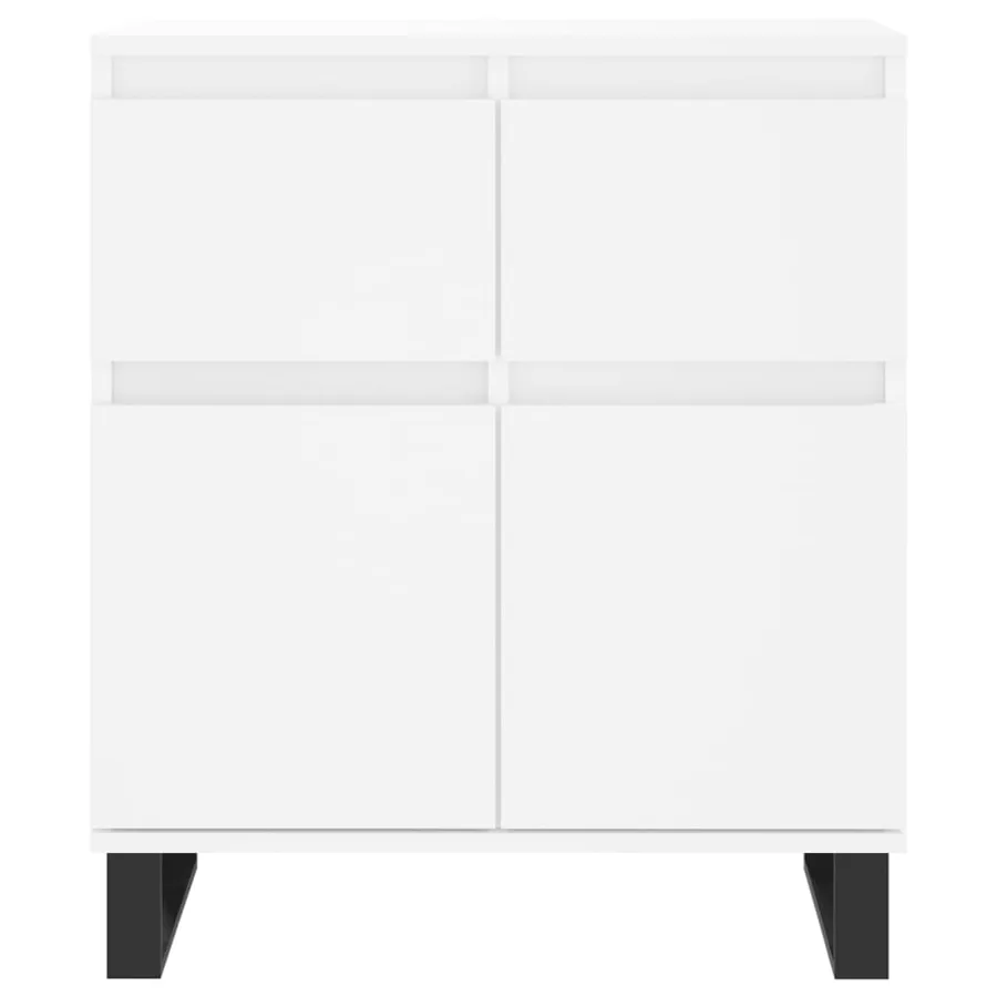 Buffet Blanc 60x35x70 cm Bois d'ingénierie - 5