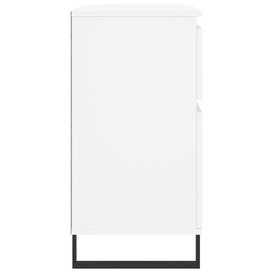 Buffet Blanc 60x35x70 cm Bois d'ingénierie - 7