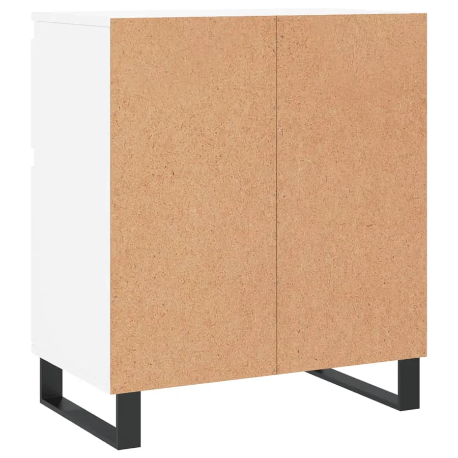 Buffet Blanc 60x35x70 cm Bois d'ingénierie - 8