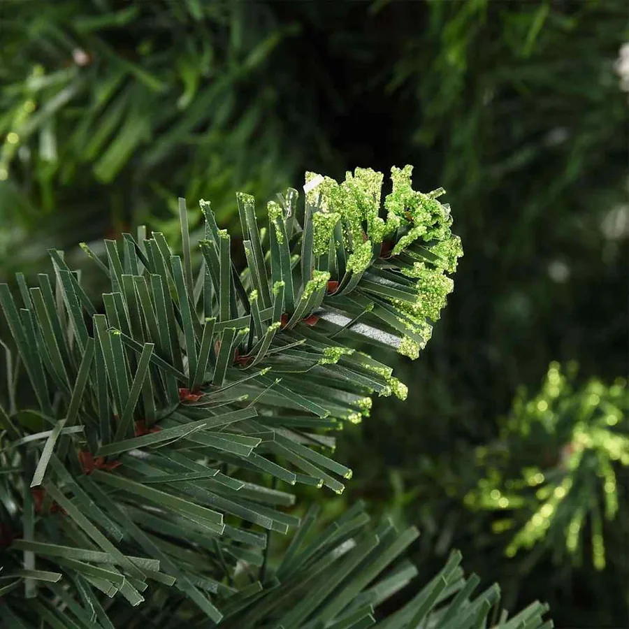 Arbre de Noël artificiel pré-éclairé et boules vert 180 cm - 3