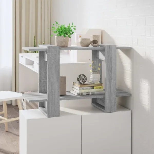 Bibliothèque/Séparateur de pièce Sonoma gris 80x30x51 cm