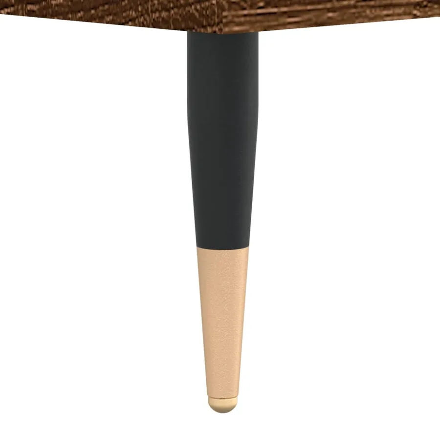 Buffet Chêne marron 34,5x34x90 cm Bois d'ingénierie - 11