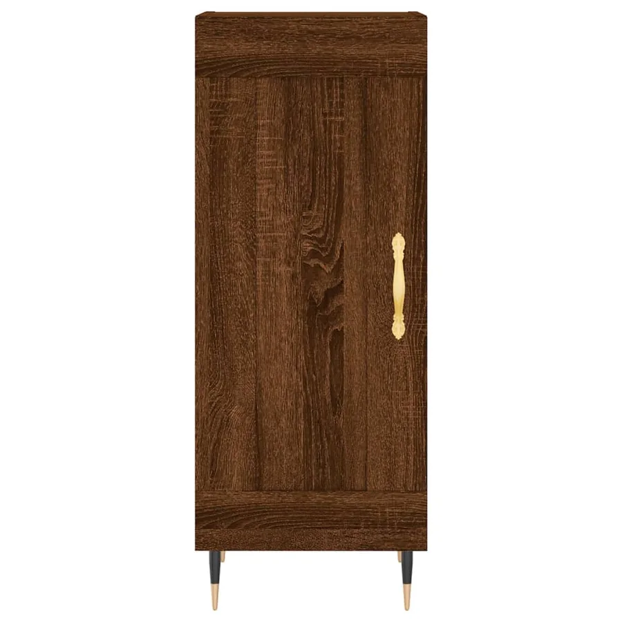 Buffet Chêne marron 34,5x34x90 cm Bois d'ingénierie - 5