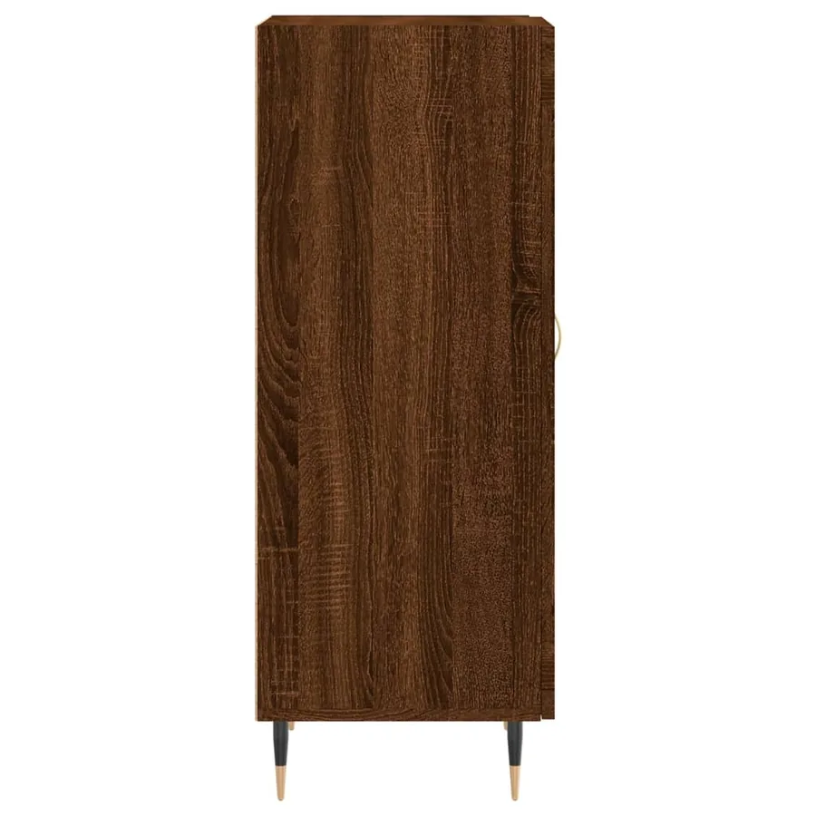 Buffet Chêne marron 34,5x34x90 cm Bois d'ingénierie - 7