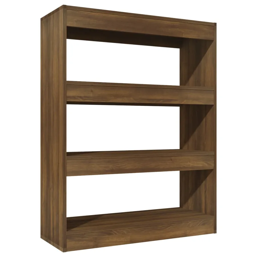 Bibliothèque/Séparateur de pièce chêne marron bois d'ingénierie - 2