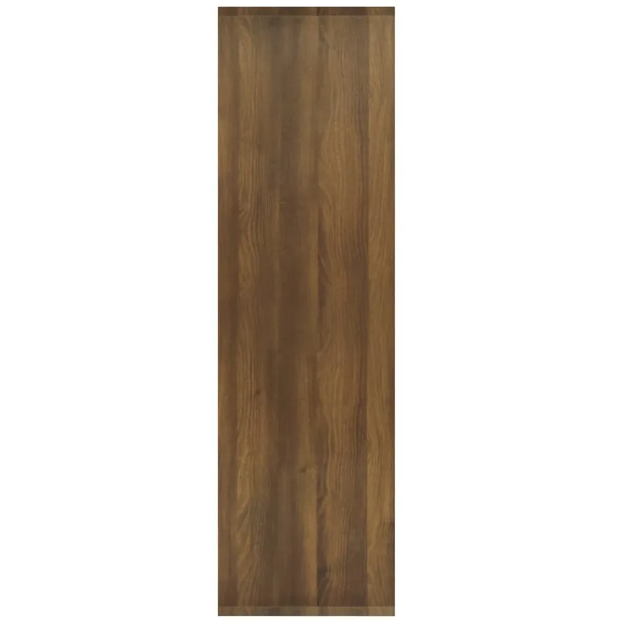 Bibliothèque/Séparateur de pièce chêne marron bois d'ingénierie - 4