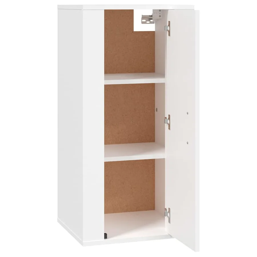 Meuble TV mural Blanc 40x34,5x80 cm - 5