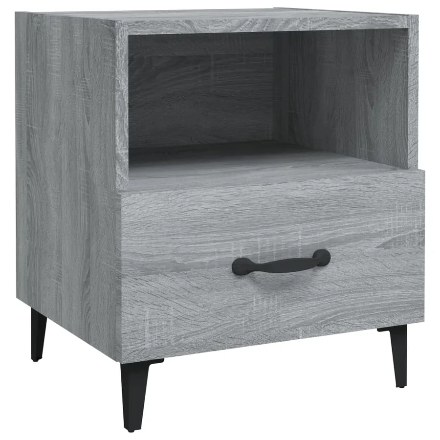 Tables de chevet 2 pcs Sonoma gris Bois d'ingénierie - 3