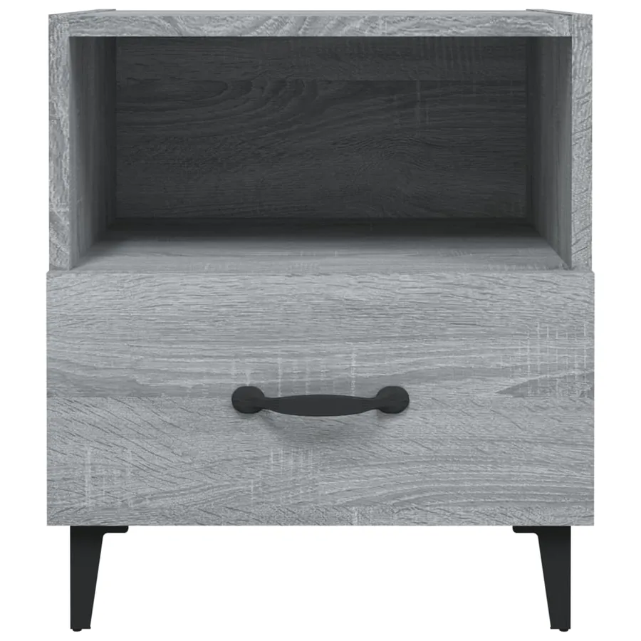 Tables de chevet 2 pcs Sonoma gris Bois d'ingénierie - 4