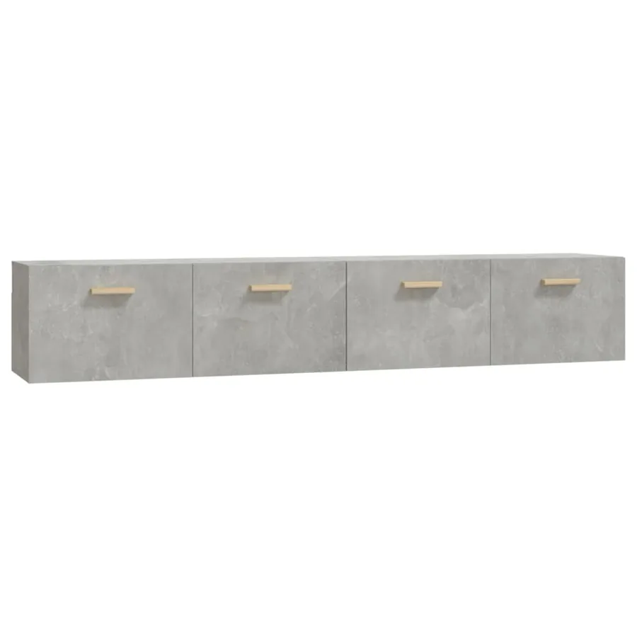 Armoires murales 2 pcs Gris béton 100x36,5x35 cm - 2