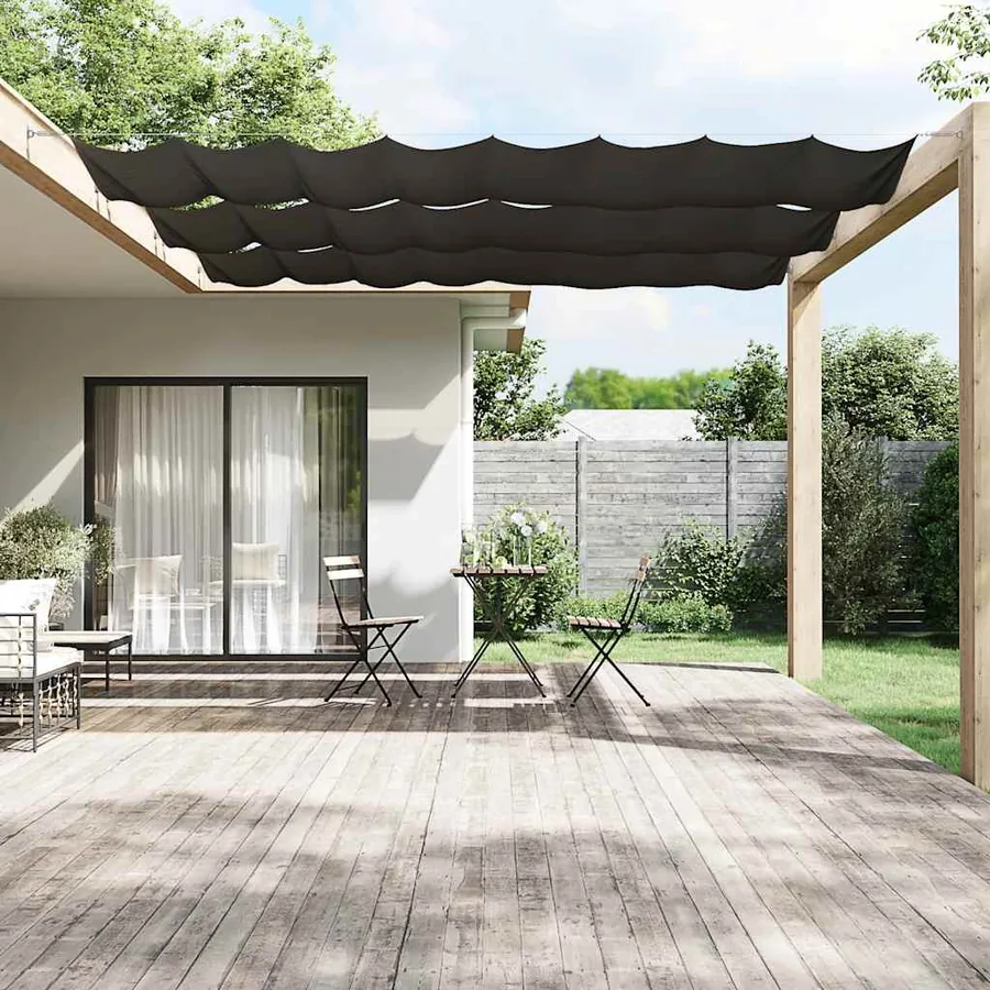 Auvent vertical Anthracite 140x600 cm Tissu oxford